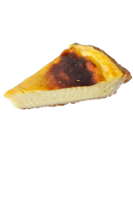 photo d'une part de flan de la maison aux 3 choux
