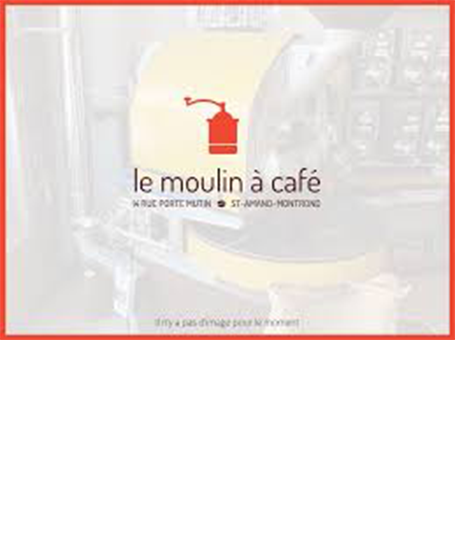 Logo du Moulin à Café à Saint-Amand-Montrond, torréfacteur partenaire utilisé pour les éclairs café des Aux 3 Choux